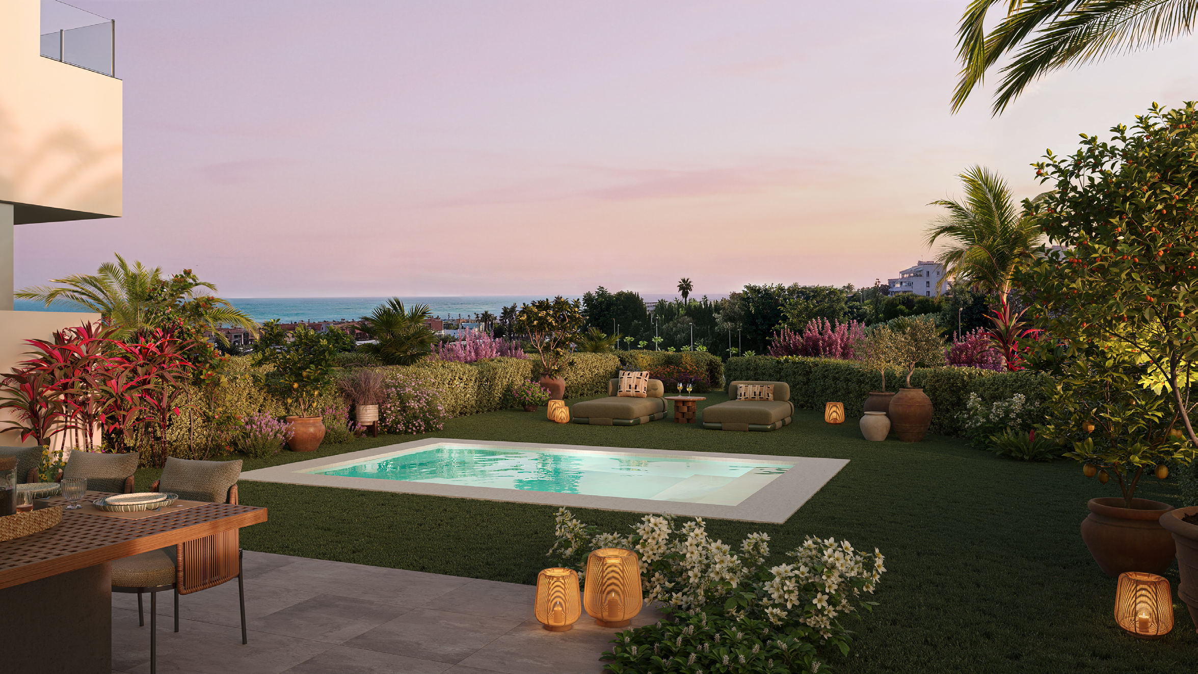 Alura Living bajos con jardín