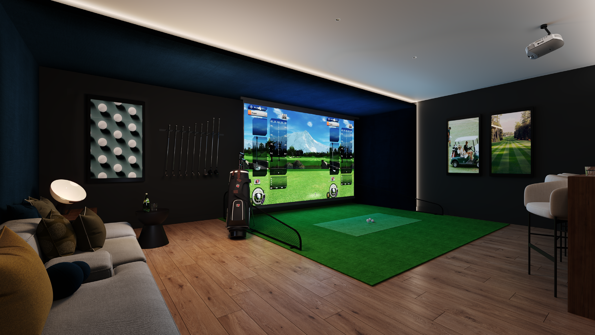 Alura Living simulador de golf