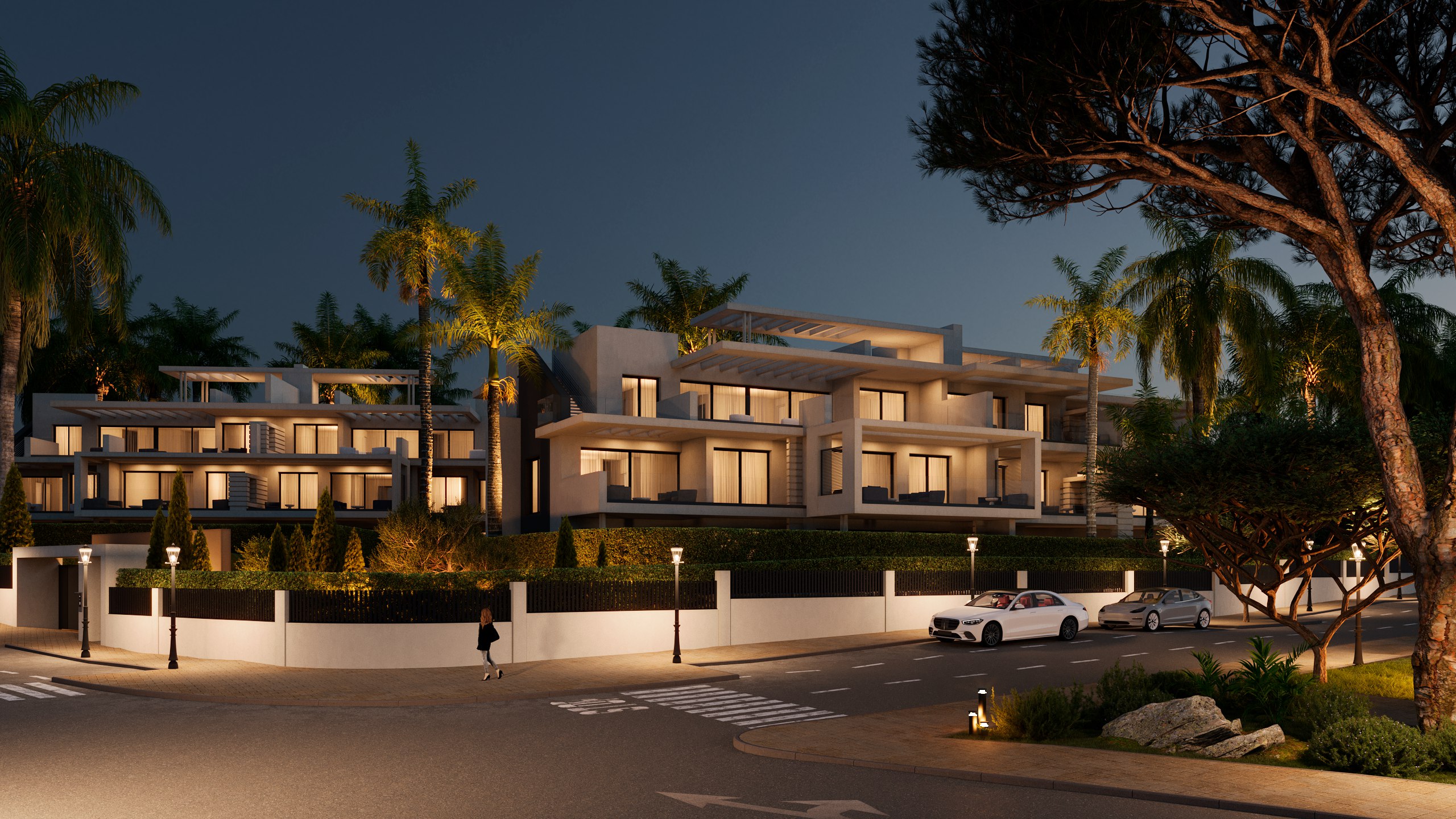 Sunway Residence Estepona vista nocturna